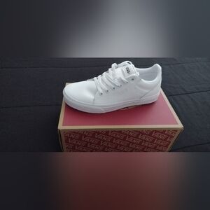 Vans Women's Sneakers - Leather White/White